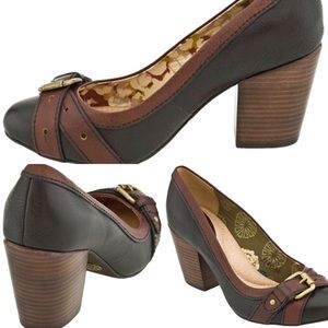 FOSSIL SASHA BLACK HIGH HEEL PUMP